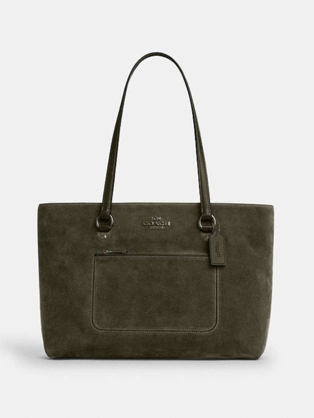 Coach Outlet Station Tote Bag In Suede